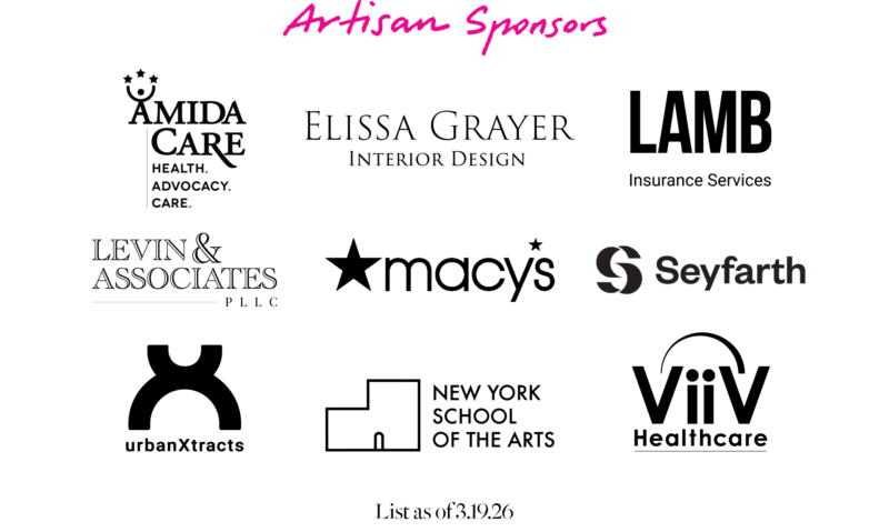Artisan Sponsor logos w date