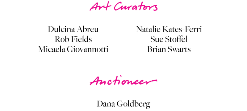 Art curators and auctioneer